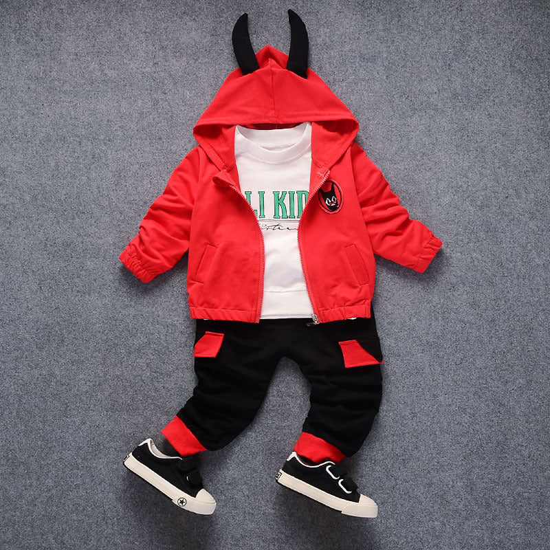 Boys Three Piece Suit Polyester Regular Fit For Autumn