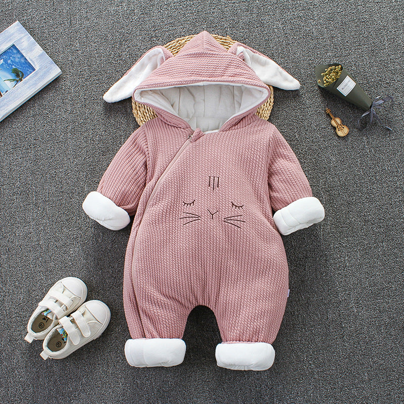 Autumn Winter Baby Snowsuit – Newborn Warm Cotton Romper Jumpsuit Jacket for Boys and Girls