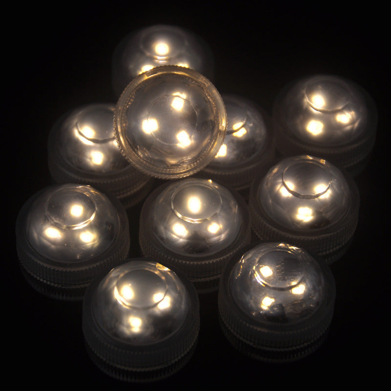LED Waterproof Candle Lights Glow For Holiday Decorations With Diamond Twist
