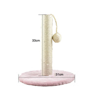 Cat scratching post pink