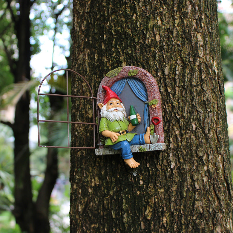 Creative Resin Garden Tree Hanging Outdoor Landscape Ornament