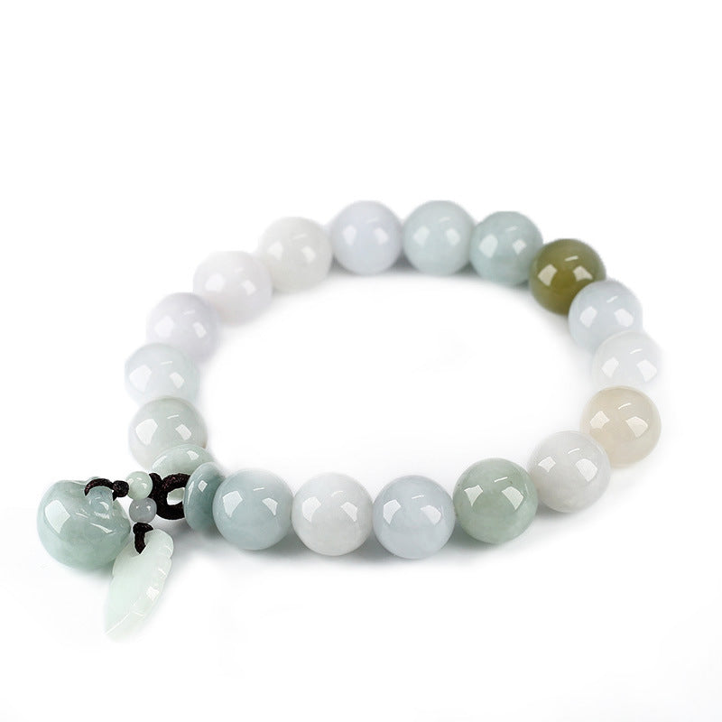 Natural Emerald Hanging Bracelet Jade