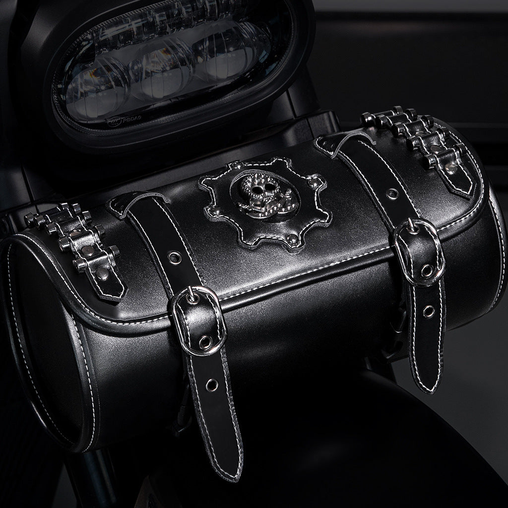 Unisex Punk Retro PU Motorcycle Pannier Bag Saddle Pro