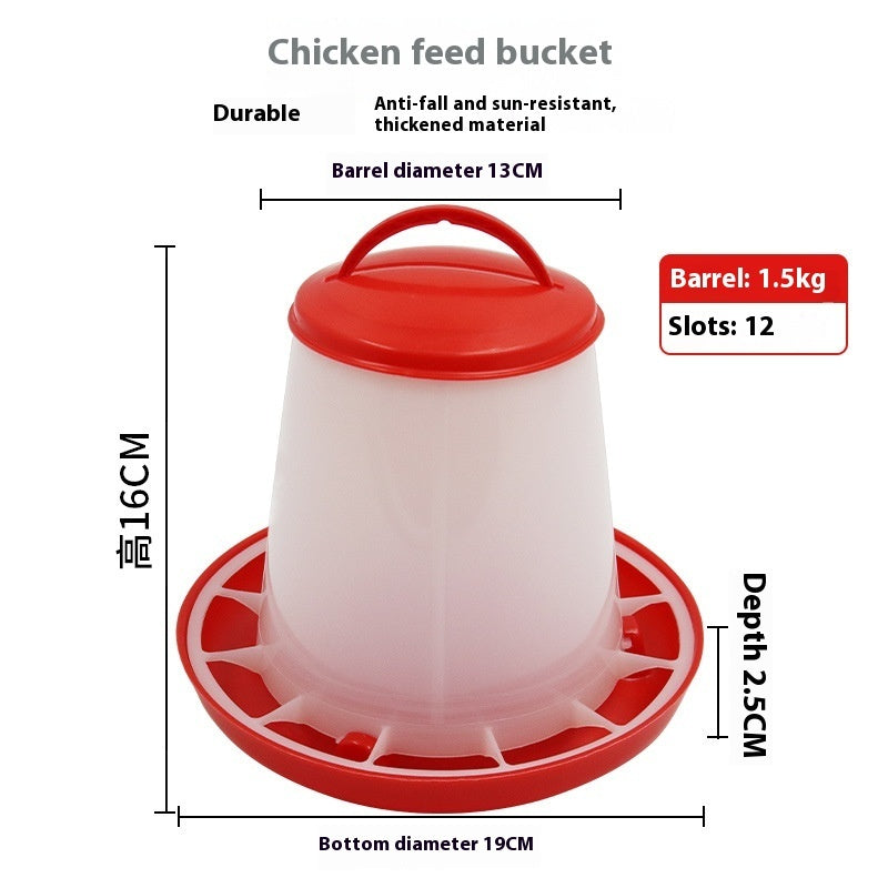 Automatic Chicken Waterer Kettle – Poultry Drinking Fountain and Food Dispenser