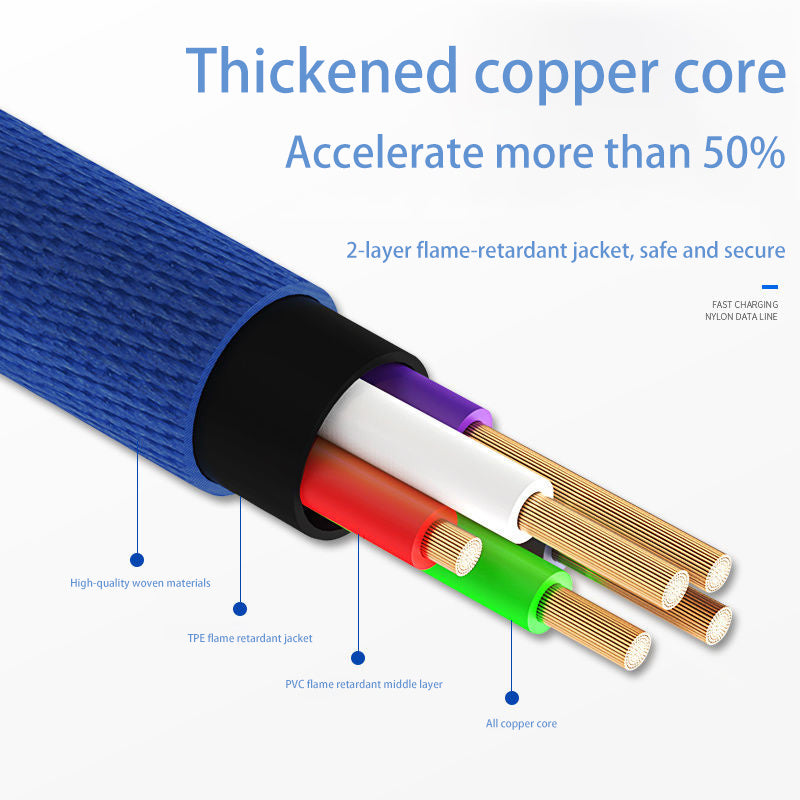 Mobile Phone Elbow Fast Charging Data Cable