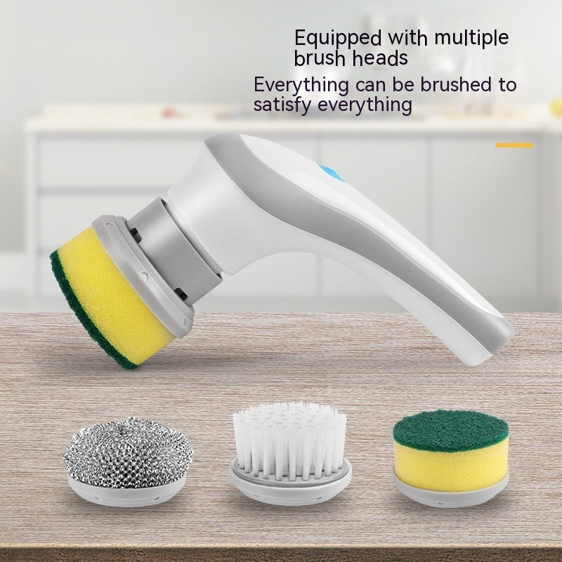 Plastic Electric Spin Scrubber 4 In 1 Cordless Handheld