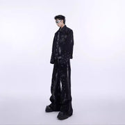 Metal Rivet Design Sense Denim Coat Cover
