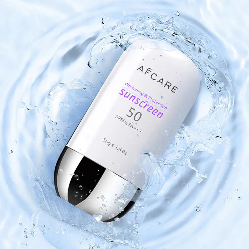 Plastic Bottle Sunscreen SPF 50 Non Greasy Facial Primer