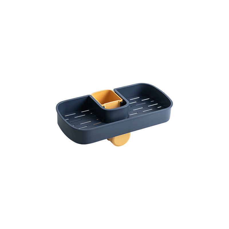 Adjustable Sink Shelf & Drain Rack – Soap, Sponge, Faucet Holder for Kitchen & Bathroom