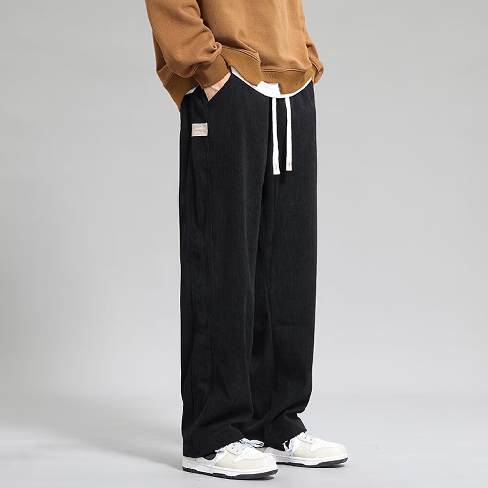Men’s Autumn & Winter American Style Wide-Leg Street Pants