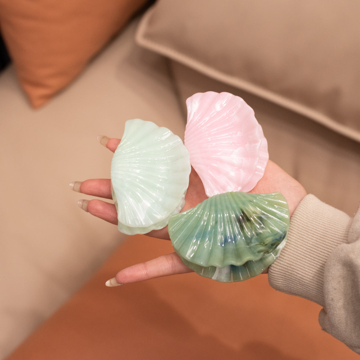 New Shell Barrettes Personalized Color Texture