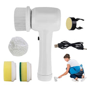 Plastic Electric Spin Scrubber 4 In 1 Cordless Handheld