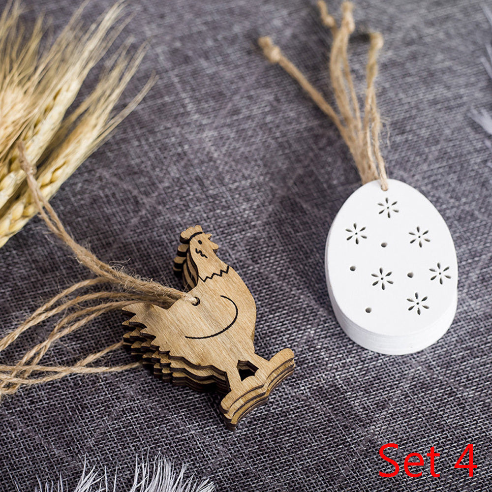 Easter Wooden Decorative Pendant Decorations – Holiday, DIY Crafts, and Home Decor