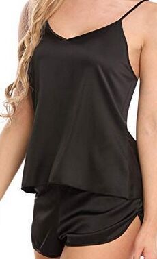 Summer Women's V-neck Lace Camisole Shorts Pajama Set