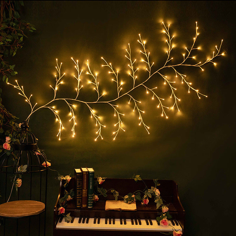 Decorative Lights String Bedroom Layout