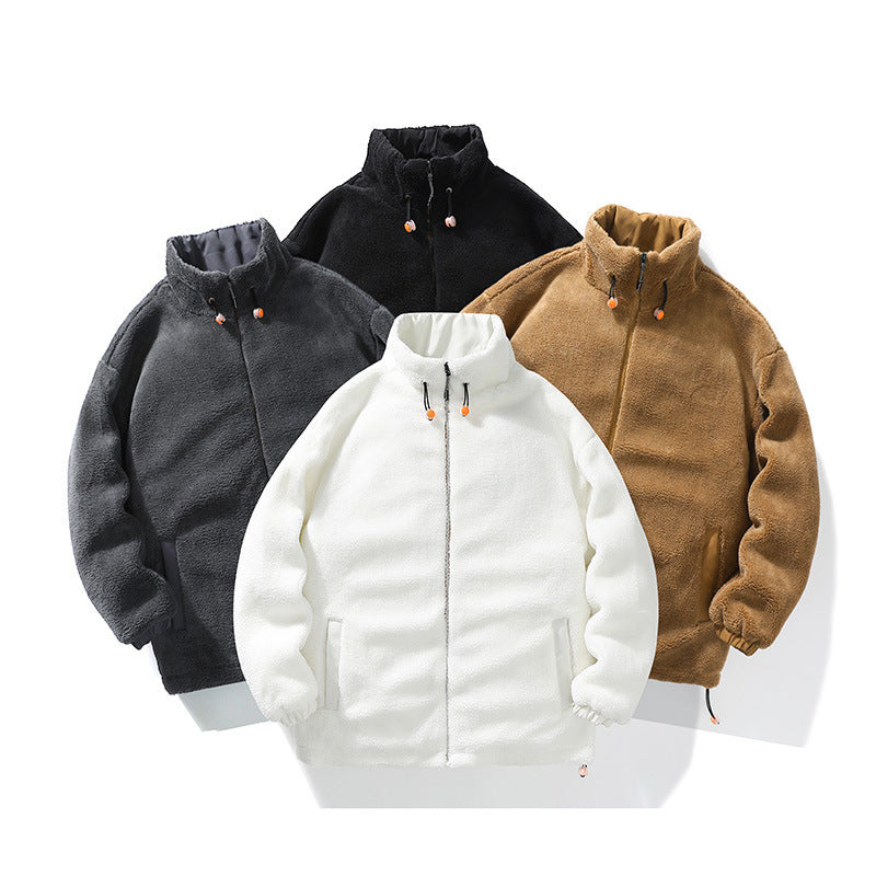 Cashmere Cotton-padded Coat Men's Thickened Warm Winter