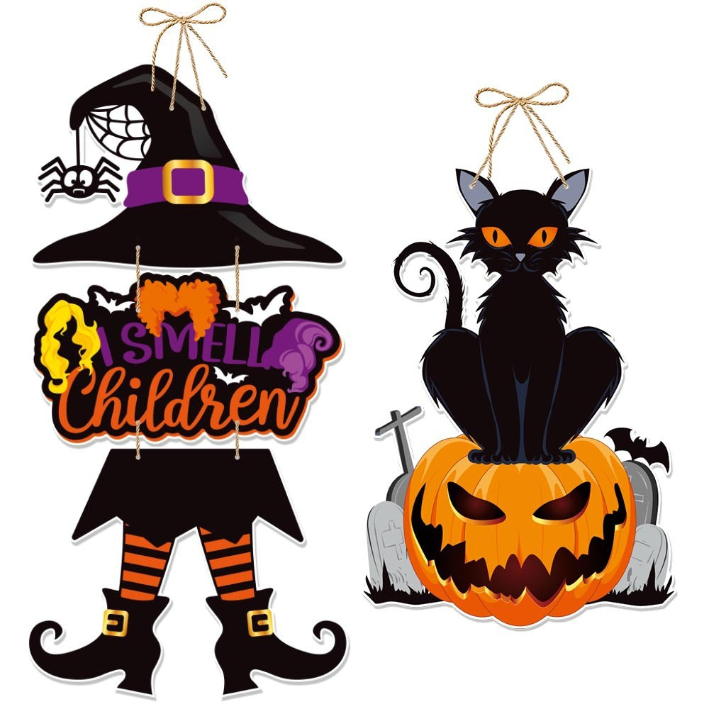 Halloween Party Decoration Pumpkin Bat Door Hanging