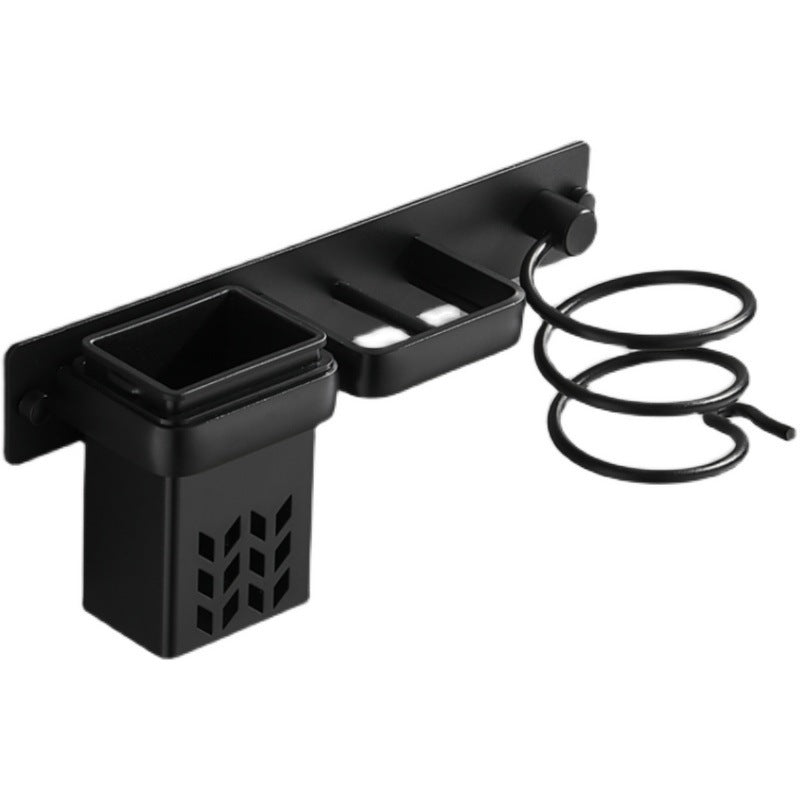 Bathroom Hair Dryer Holder – Wall-Mounted Storage Bracket, No-Drill
