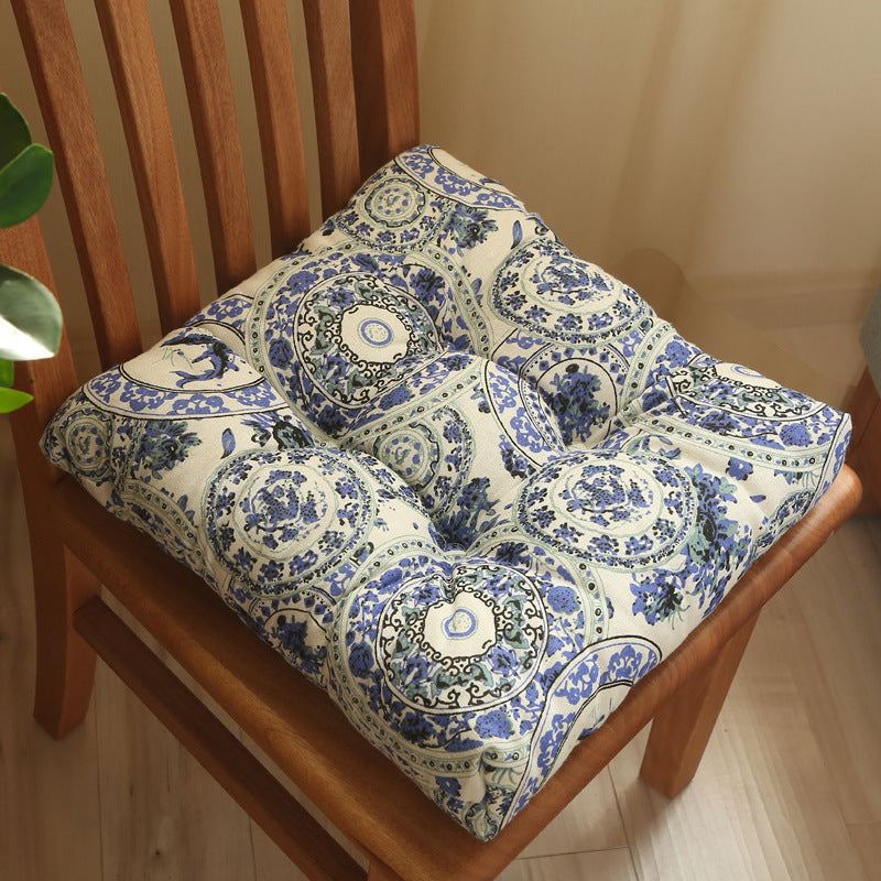 Thicken Belt Straps Chair Cushion Seat Cushion Breathable Fabric Butt Seat Cushion