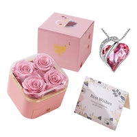 4 Flower Pink Necklace