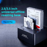 ORICO 6629US3 Dual-Bay SATA Dock – USB 3.0 with Offline Clone (2.5″/3.5″)