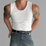 Unisex Slim Fit Polyester Sweat Absorbing Fitness Vest