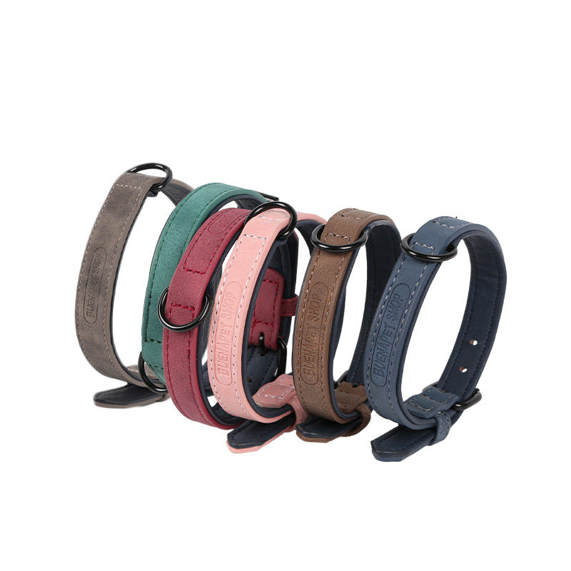 Pet Supplies PU Leather Adjustable Collar