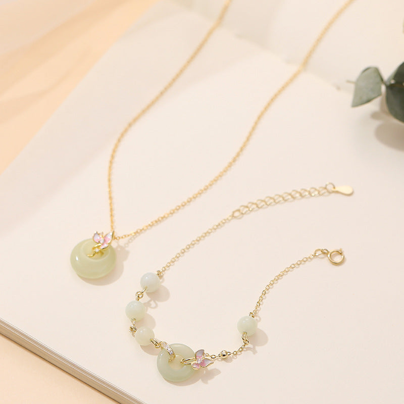 Orchid Necklace Girl With Safe Buckle