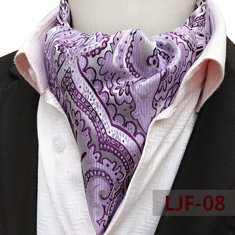 Men's British Jacquard Polyester Scarf
