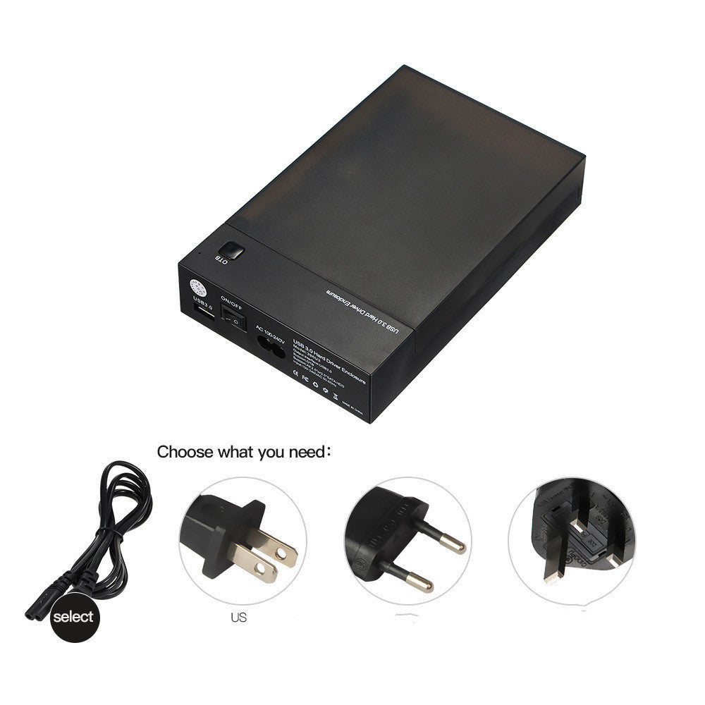 USB 3.0 Mobile & Desktop Hard Disk Box – Fast External Storage Enclosure