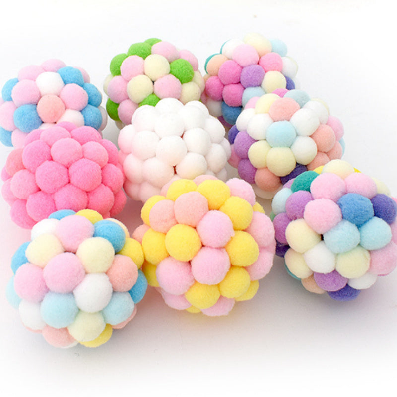 Cat Toy Cat Self-hey Rainbow Bell Interactive Ball
