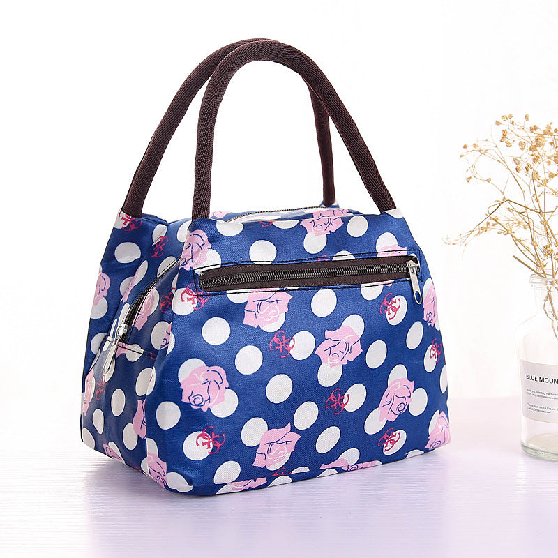 Printed Portable Student Small Cloth Bag – Makeup & Storage Organizer