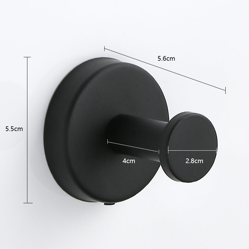 Minimalist 304 Stainless Steel Bathroom Hook – Wall-Mounted Clothes/Towel Hook