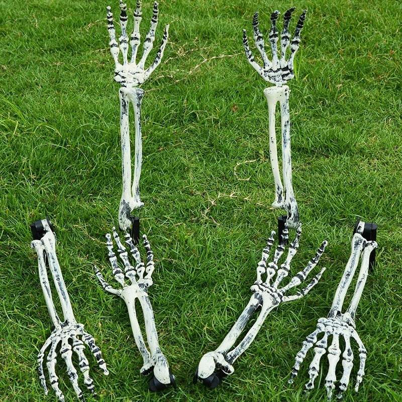 Halloween Decorations Simulation Hand Bone Skeleton Courtyard Floor Outlet