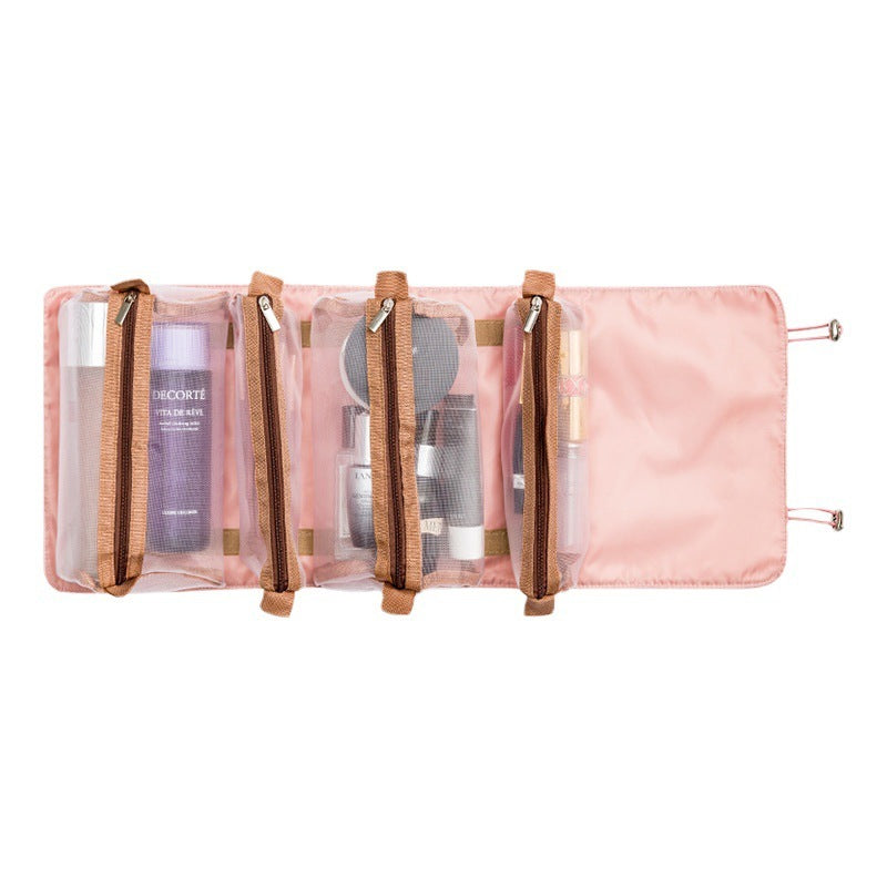 4-in-1 Mesh Makeup Bag – Portable Cosmetic Travel Organizer