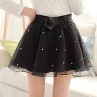 Pearl organza skirtblack