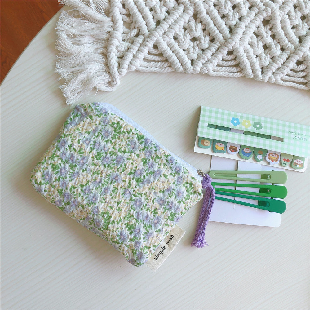 Home Fashion Simple Cotton Headphone Lipstick Storage Bag