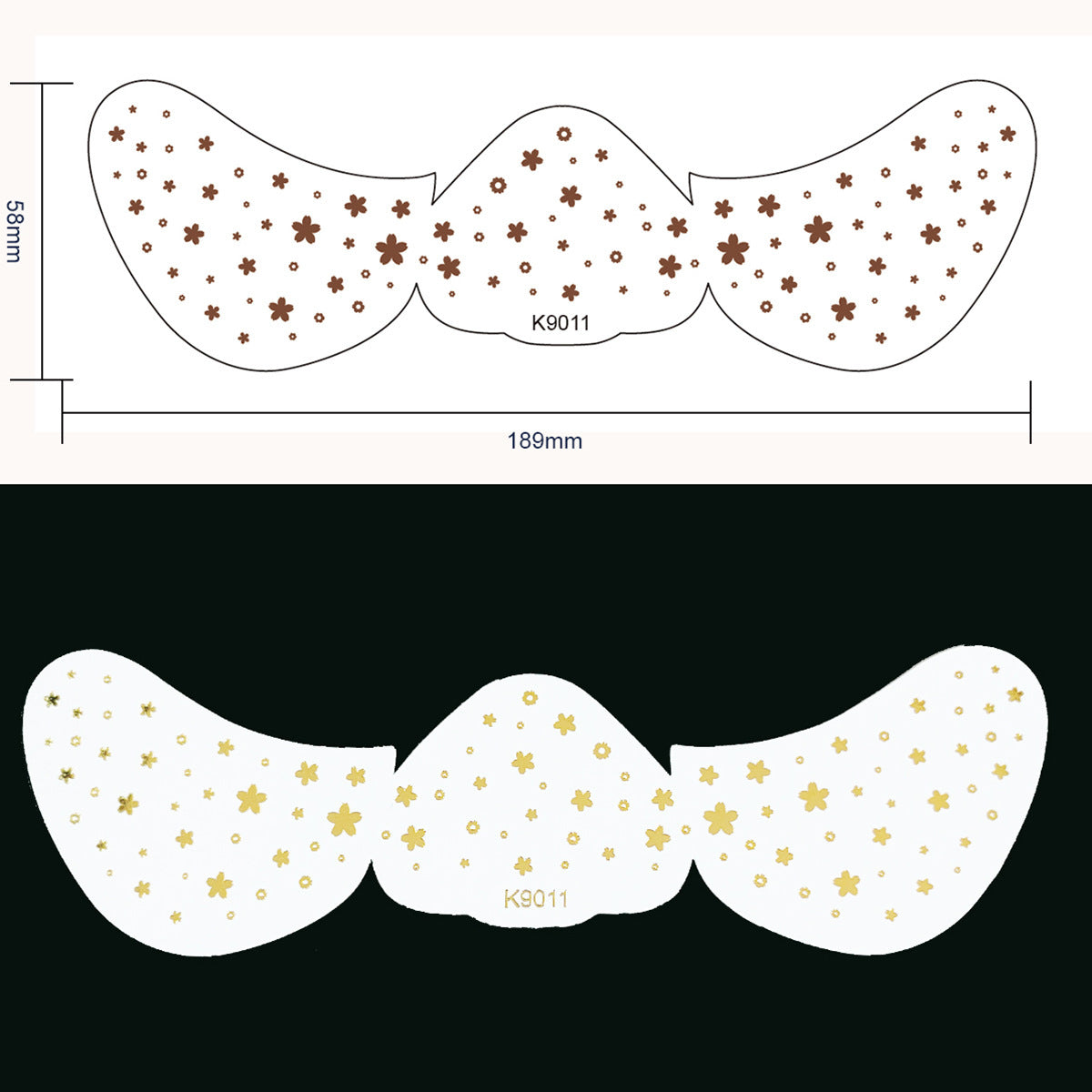 Freckle Tattoo Stickers – Waterproof Gold Dot Face & Eye Makeup Stickers for Women