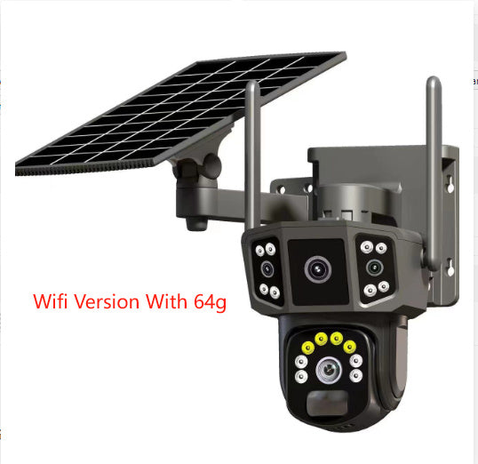 Solar Panoramic Security Camera – Outdoor 360° Surveillance