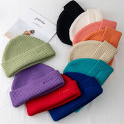Women's Thick Knitted Woolen Hat To Keep Warm