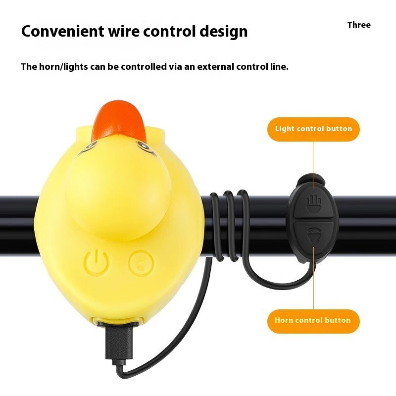 Bicycle Lights Night Riding For Children Broken Wind Duck Horn