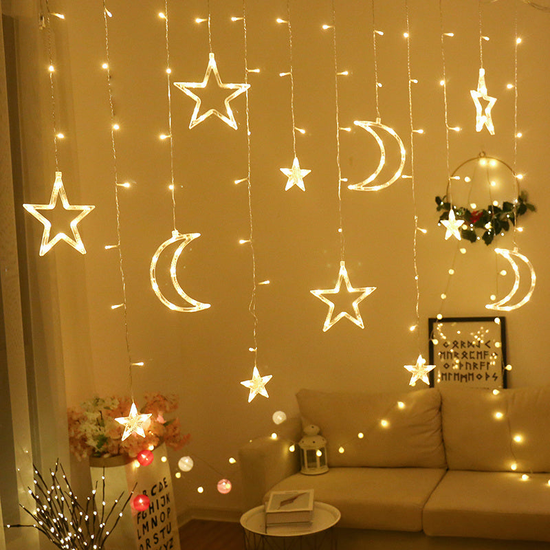 LED String Lights Starry Curtain Flashing Decorative Lighting