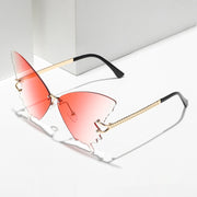 New Butterfly Sunglasses for Women – Fashion Large Rim Gradient Color Shades