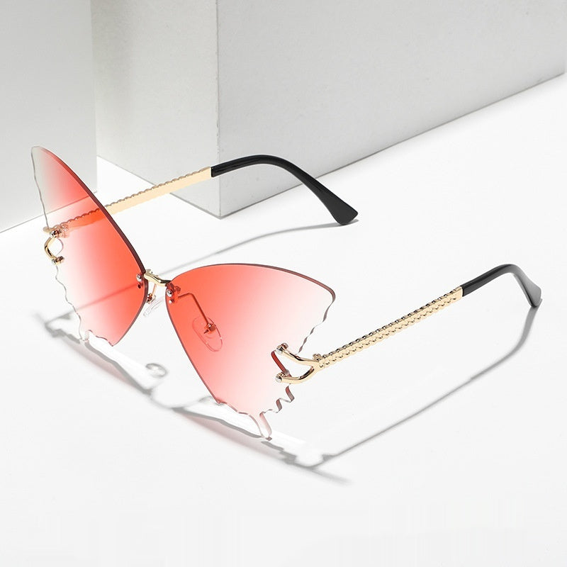 New Butterfly Sunglasses for Women – Fashion Large Rim Gradient Color Shades