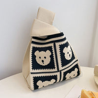 Cute Bear Beige Black