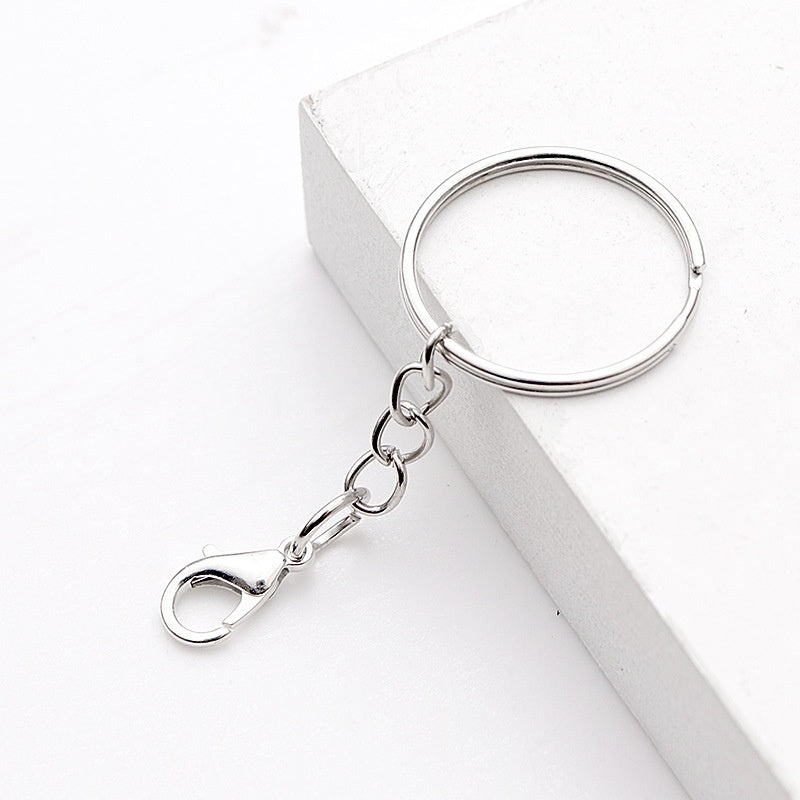 25 Key Ring With Chain Lobster Buckle Diy Ornament