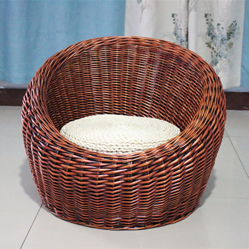 Rattan Wicker Sofa Chair For Living Room Stable Base