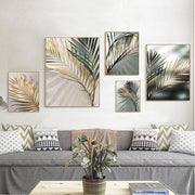 Vegetation Green Leaf Background Wall Bedroom Living Room Canvas Decorative Painting
