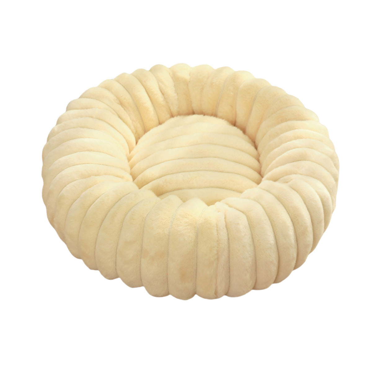 High Weight Pet Nest Straight Rabbit Plush Mat Round Long Hair Cat Nest Warm Winter Dog Bed Kennel