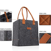 Felt Red Wine Gift Bag Storage Tote